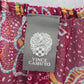 Vince Camuto Floral Ruffle Tie Sarong Skirt Wrap Red Beach Vacation Resort OS