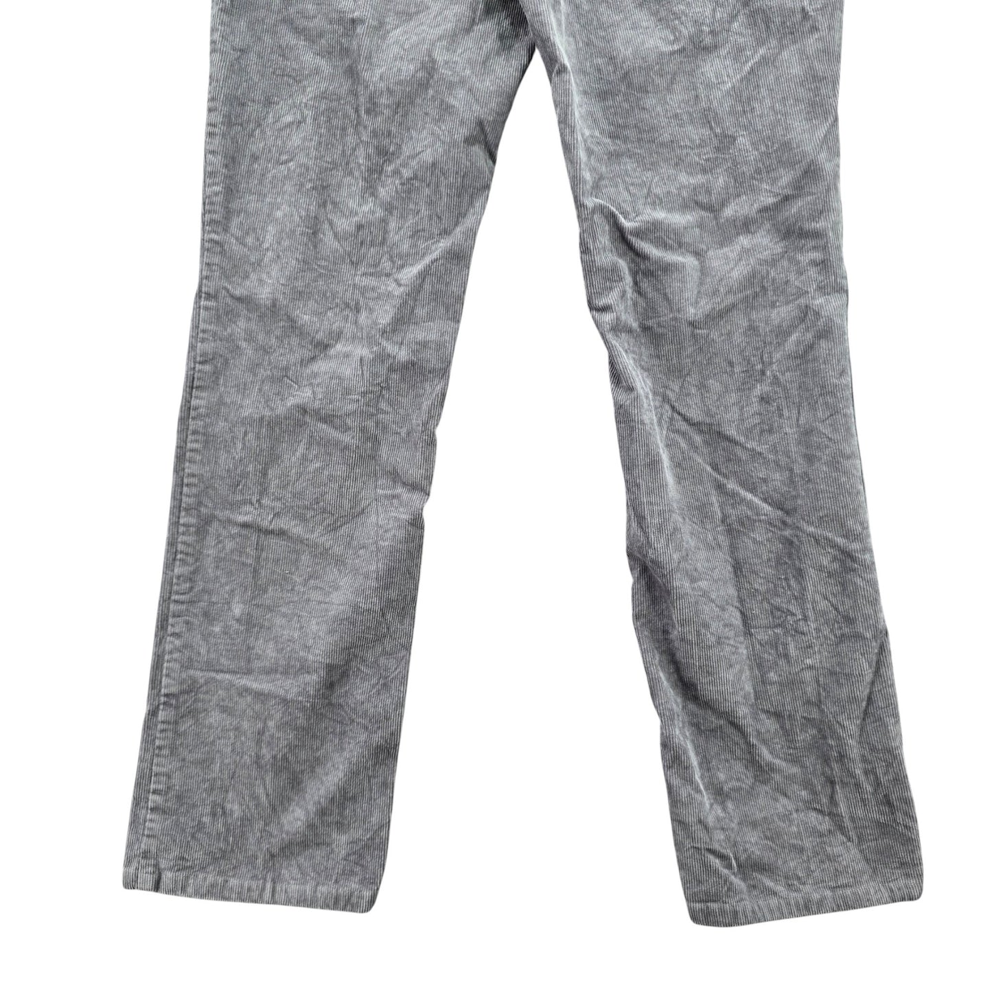 Gray Ribbed 90s Corduroy Y2K Vintage Tapered Straight Leg Cotton Bella Pants 6