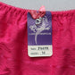 Queen Pink Lace Elastic Sexy Cheeky Flirty Intimates Ladies Underwear Medium