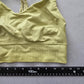 Y2K Green 90s 2000s Crisscross Macrame Retro Activewear Sports Bra Top Medium