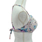 Floral Pink Y2K Beach Vacation Resort Crisscross Shade &amp; Shore Bikini Top 36D