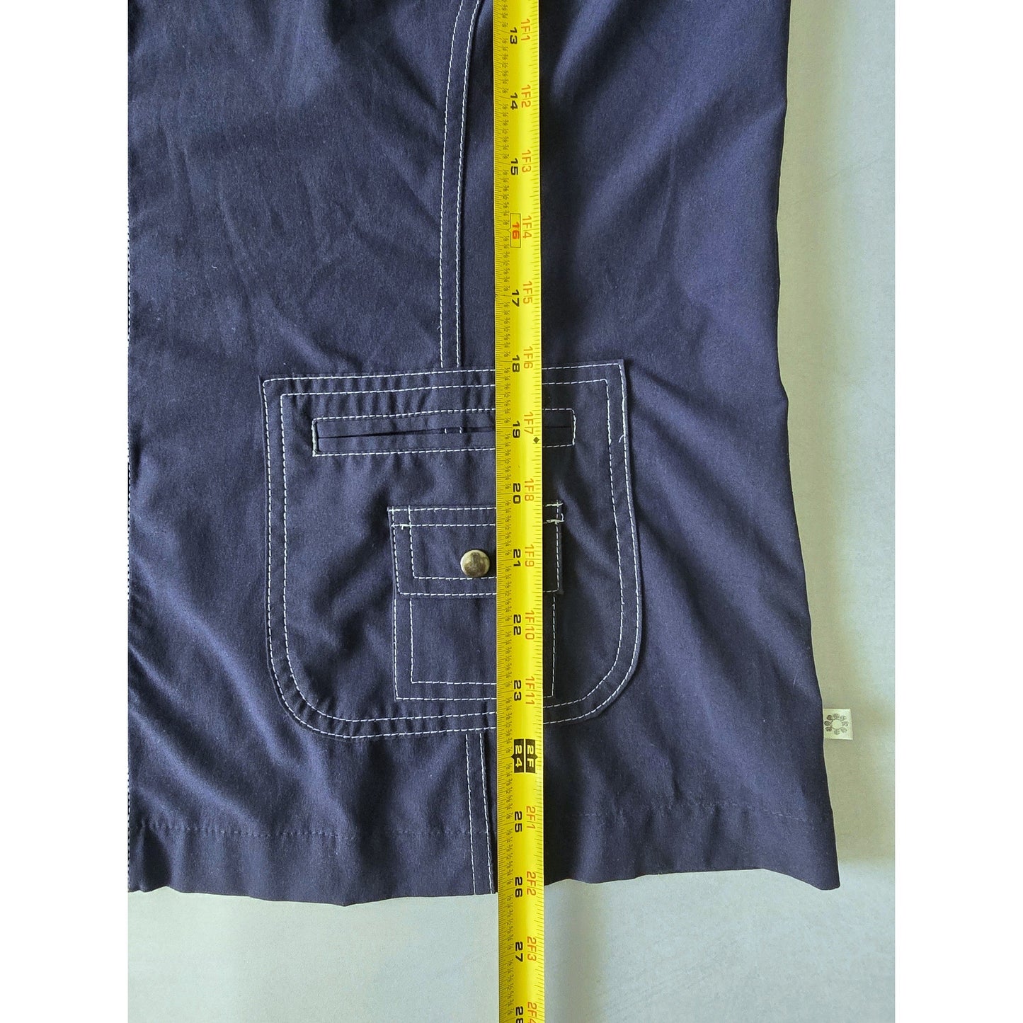 Navy Blue Full Zip Zenergy by Chico's Activewear Sports Resort Jacket 2 Large