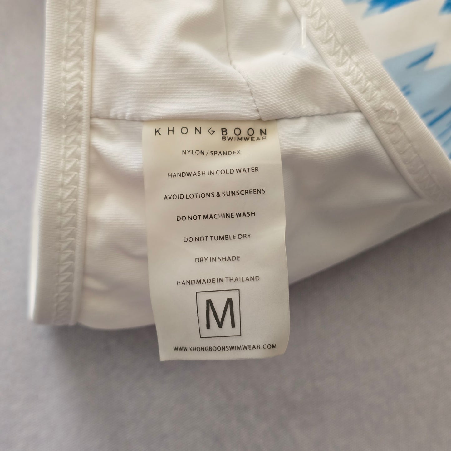 Blue Geometric Y2K Vintage Swimwear Active Beach Vacation Bikini M Top Medium