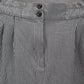 H&M Blue Stripe Wide Leg Boho Pull On Pleated Straight Preppy Trousers Pant 8