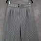 H&M Blue Stripe Wide Leg Boho Pull On Pleated Straight Preppy Trousers Pant 8