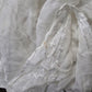 White Glass Embroidered Cottage Fairy Oversized Whimsy Boho Floral Scarf Wrap OS