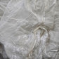 White Glass Embroidered Cottage Fairy Oversized Whimsy Boho Floral Scarf Wrap OS