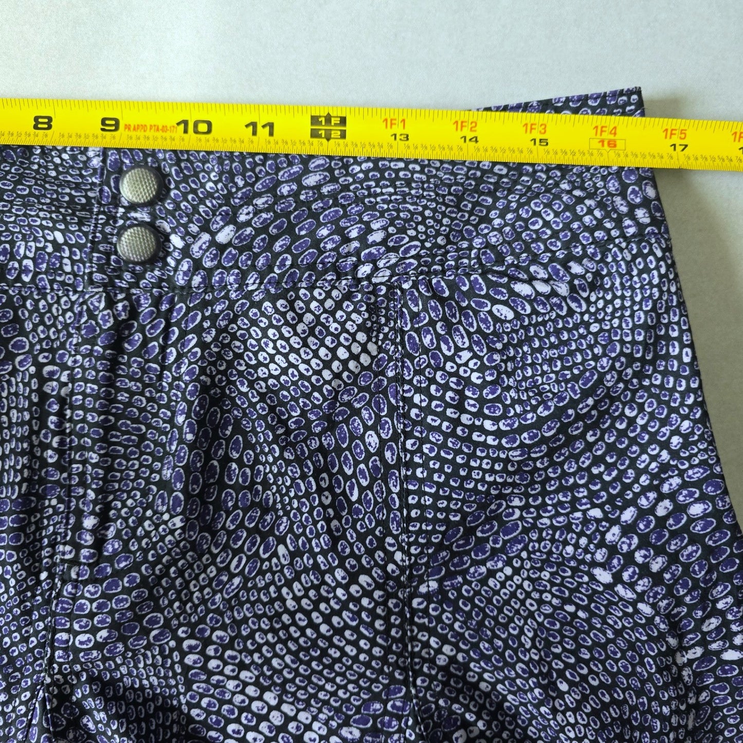 Purple Animal Print Tennis Preppy Active Resort Title Nine Skort Skirt 10 Medium