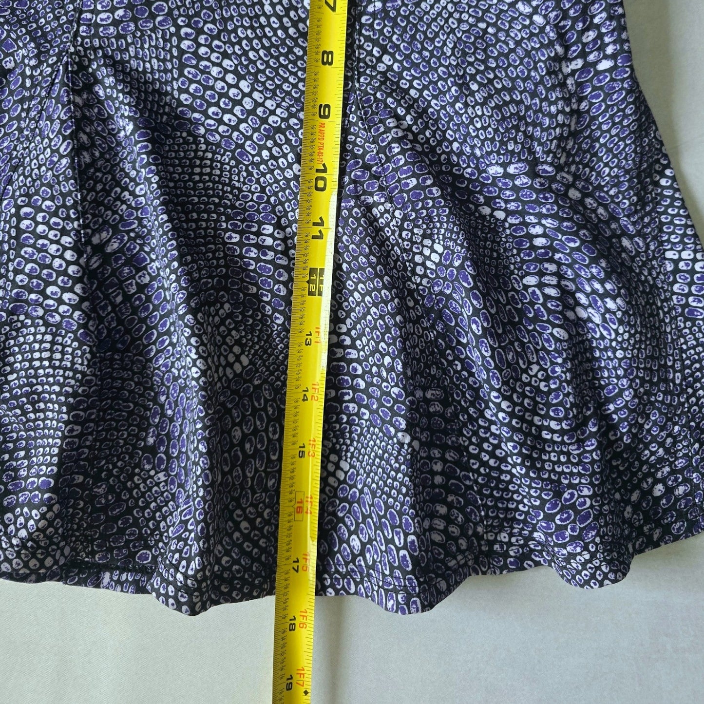 Purple Animal Print Tennis Preppy Active Resort Title Nine Skort Skirt 10 Medium