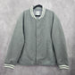 Gap Gray Mens Bomber Varsity Biker Preppy Flight Y2K VTG College Coat Jacket XL