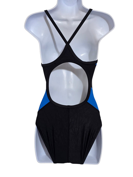 Black TYR One Piece Swimsuit Beach Resort Vacation Pool Active Y2K 90s 32 Medium
