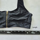 Black Zipper Front Y2K VTG 90s 2000s Coquette Retro Swimwear Bikini Top Medium