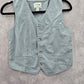 Gray Youth Kids Boys Button Up Formal Y2K Vintage Tuxedo Goth Cotton Vest XL 14