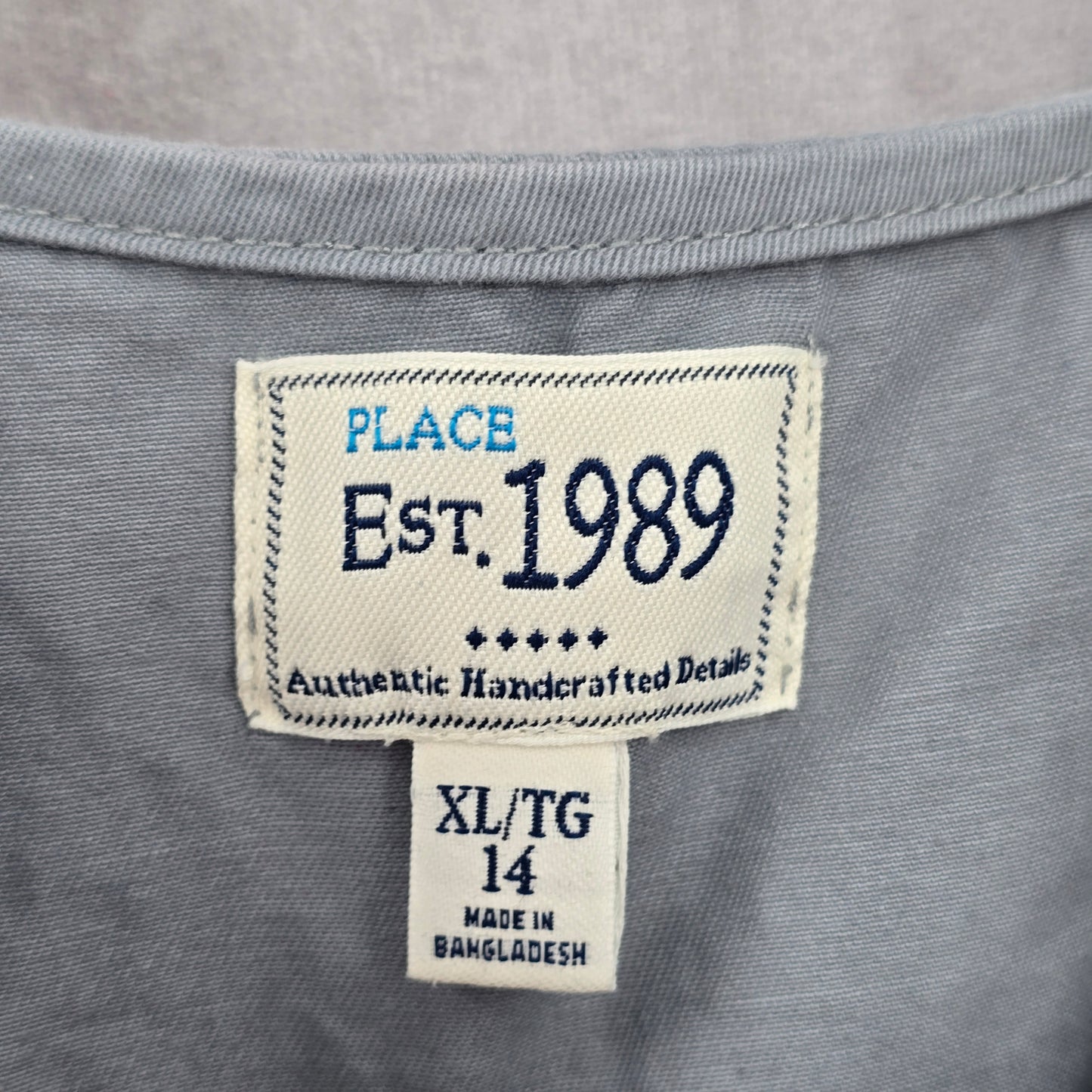 Gray Youth Kids Boys Button Up Formal Y2K Vintage Tuxedo Goth Cotton Vest XL 14