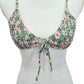 Floral Y2K Coquette Barbie Cottage Mermaid Green Swimwear Bikini Top Medium