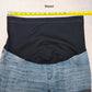 Liz Lange Maternity Blue Distressed Cotton Stretch Jeggings Jeans Pants Large