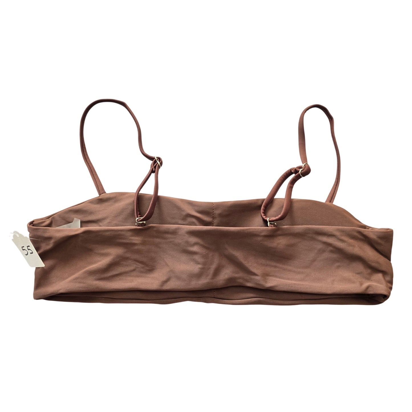 Y2K Coquette Barbie Cottage Brown Mermaid Retro Swimwear Bikini Top Medium