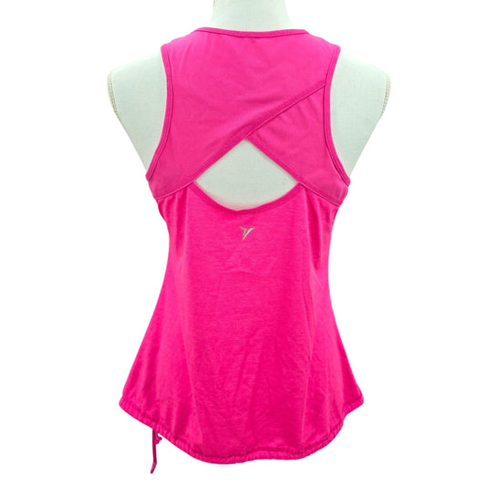 Old Navy Active Pink Crisscross Cutout Y2K Back Sportswear Tank Top Small