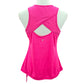 Old Navy Active Pink Crisscross Cutout Y2K Back Sportswear Tank Top Small