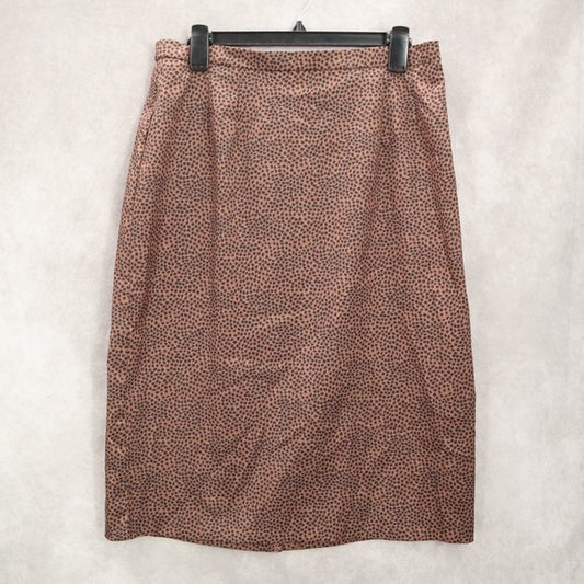 Sag Harbor Animal Print Brown Wild Safari Grunge Goth Party Fun Skirt Plus 16