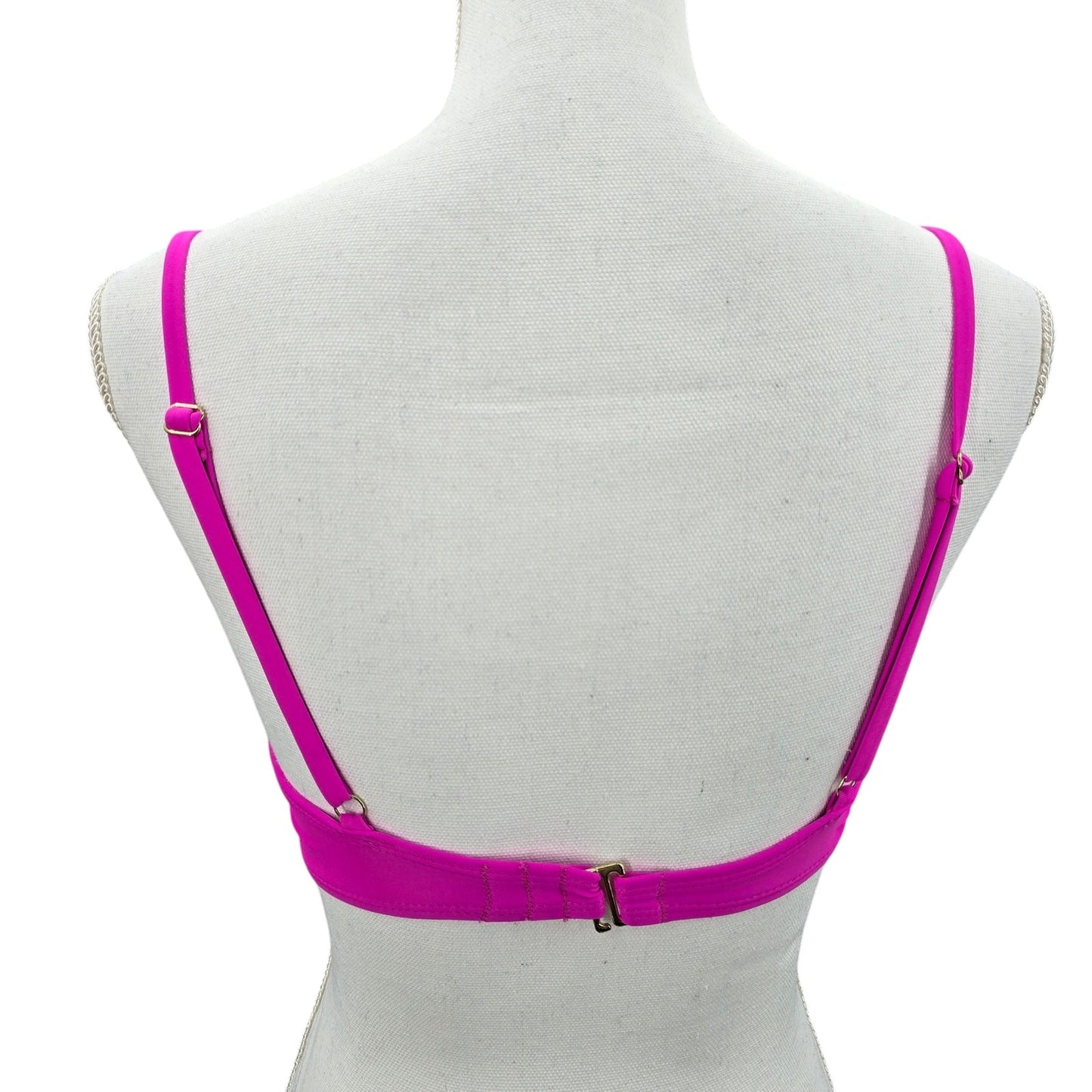 Pink Ruffle Y2K Beach Resort Vacation Xhilaration Bikini Top Swimwear Medium