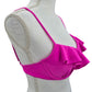Pink Ruffle Y2K Beach Resort Vacation Xhilaration Bikini Top Swimwear Medium