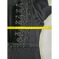 Black Regency Sweater Embroidered Dark Romantic Lace Chico's Cardigan Knit 3 XL