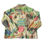 Chico's Artsy Bohemian Resort Party Multicolor Graffiti 90s VTG Jacket 2 Large