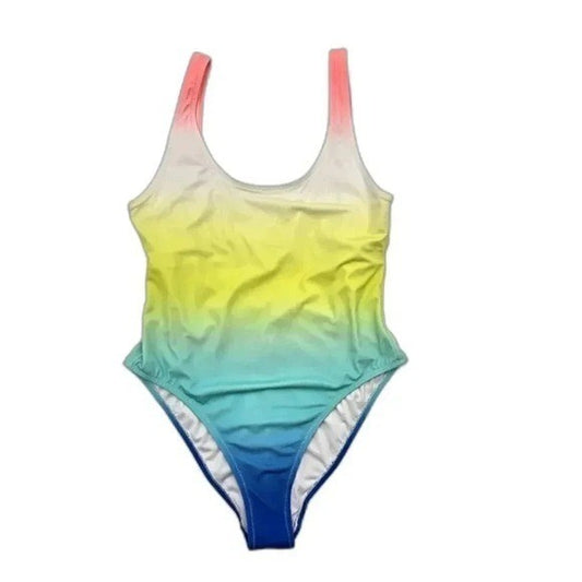 Love & Sports Ombre One Piece Swimsuits Beach Vacation Resort Medium 8/10