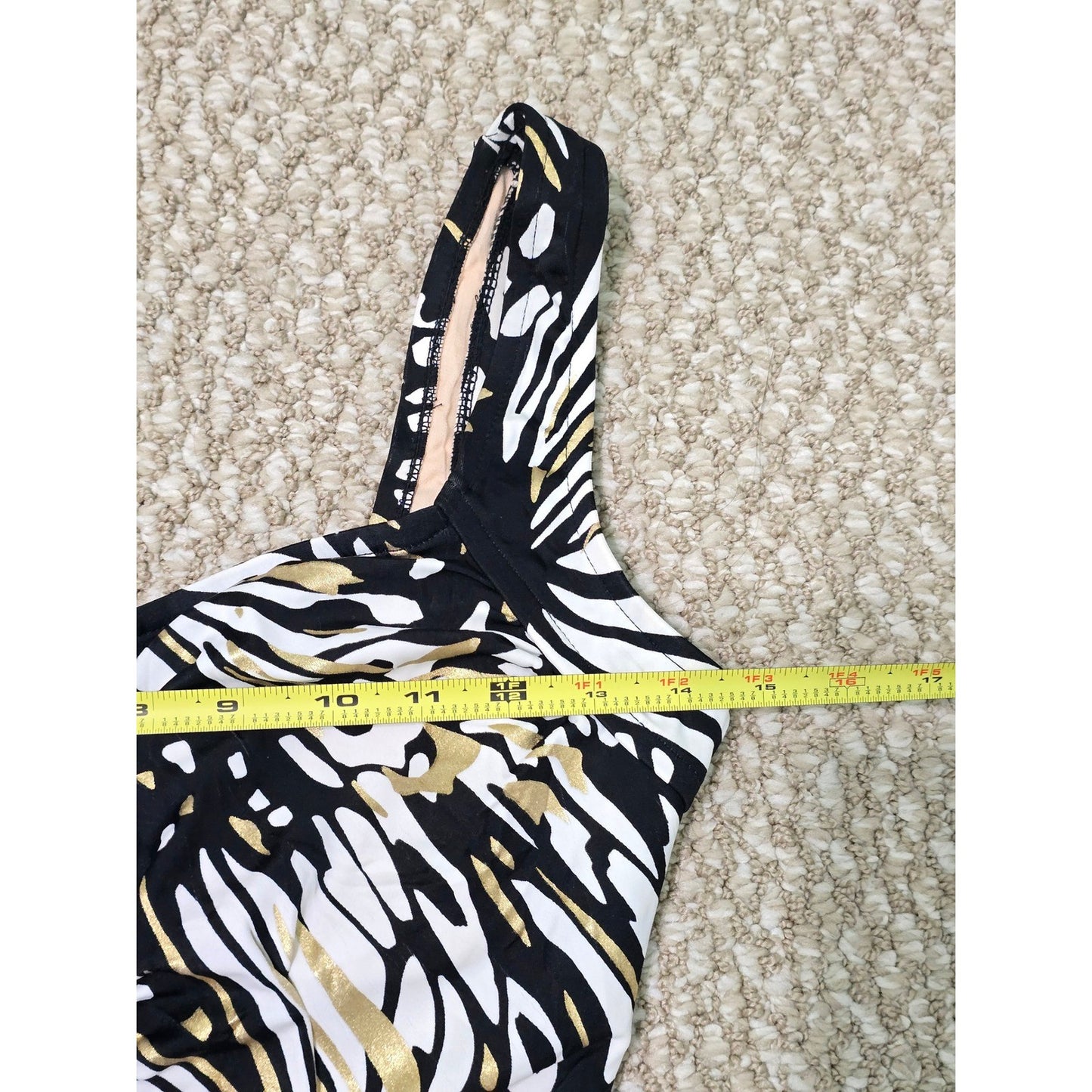 Metallic Gold Resort Vacation Beach One Piece Swimsuit Maxine of Hollywood 10