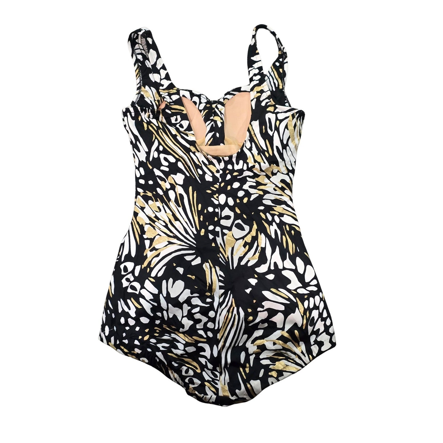 Metallic Gold Resort Vacation Beach One Piece Swimsuit Maxine of Hollywood 10