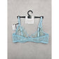Primark Blue Lace Embroidered Floral Fairy Whimsy Coquette Bow Wired Bra 38C