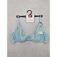 Primark Blue Lace Embroidered Floral Fairy Whimsy Coquette Bow Wired Bra 38C