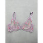 Primark Lavender Lace Embroidered Floral Fairy Whimsy Coquette Bow Wired Bra 38D