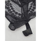 Black Lace Whimsygoth Romantic Dark Floral Hunkemoller Lingerie Bodysuit 38C