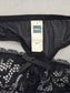Hema Black Lace Dainty Whimsy Boho Goth Fairy Coquette Bridal Panties Large SKU: A1-42