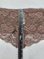 Lace Brown Panty Lace Dainty Whimsy Sexy Goth Fairy Coquette Bridal XL
