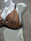 Raisins Black Geometric Bikini Goth Beach Swim Vacation Crisscross Top Plus 24W