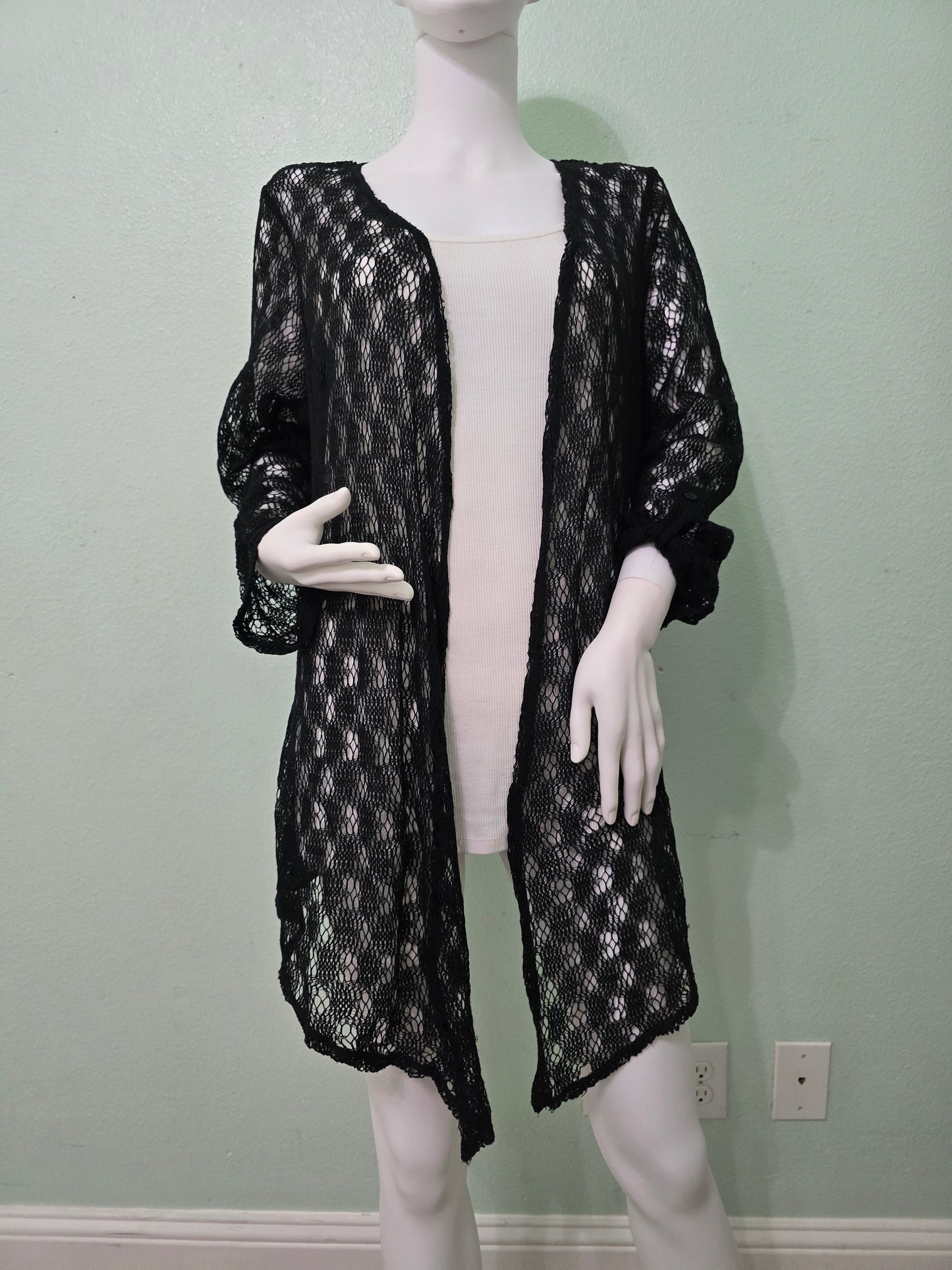 Floral Boho Fairy Coquette Indie Whimsygoth VTG Cottagecore Wrap Kimono Top 14/16