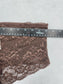 Lace Brown Panty Lace Dainty Whimsy Sexy Goth Fairy Coquette Bridal XL