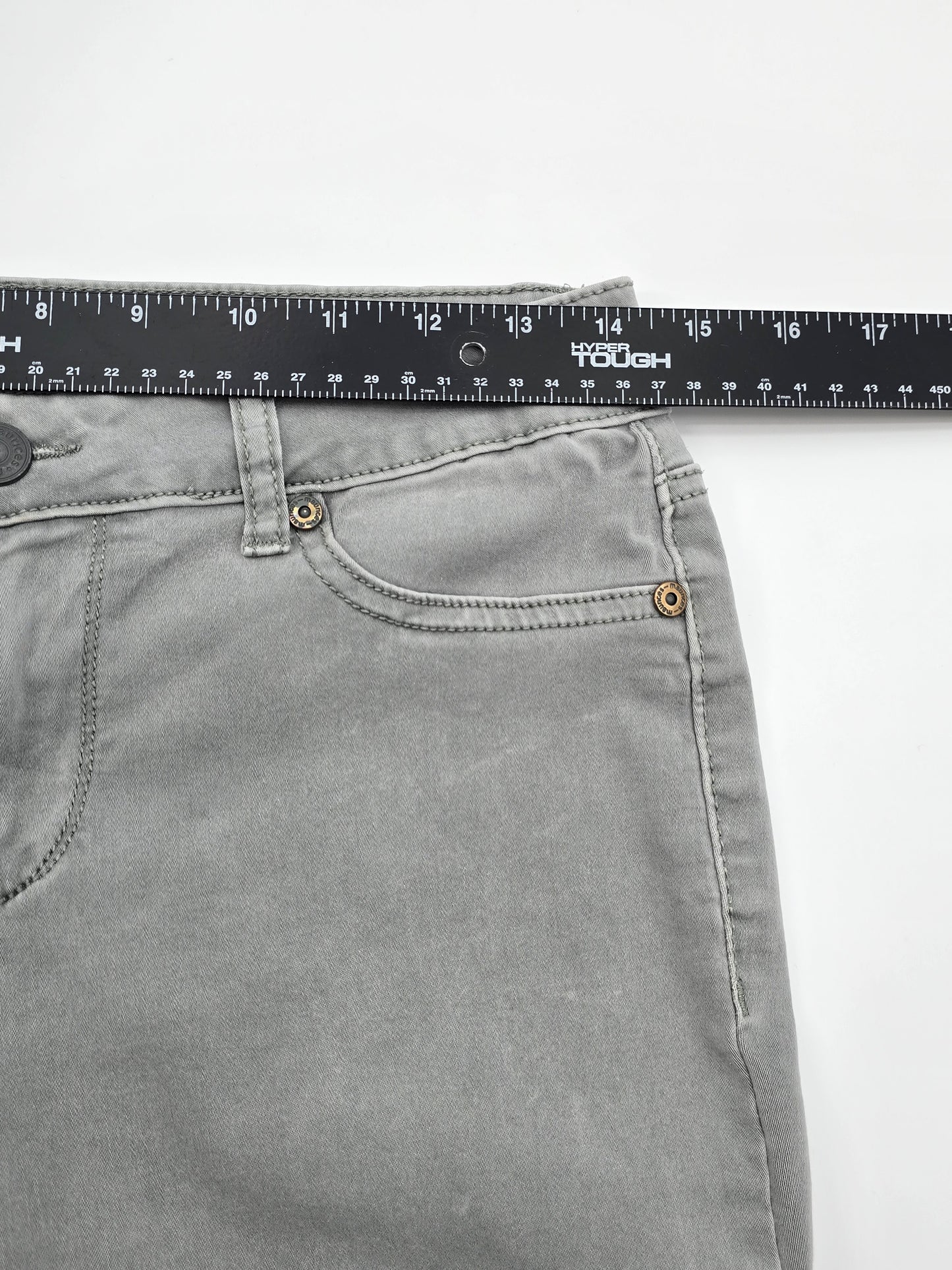 Maurices Gray Skinny Y2K Skater Punk Goth Rock Denim Junior Jeans Small Medium