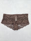 Lace Brown Panty Lace Dainty Whimsy Sexy Goth Fairy Coquette Bridal XL