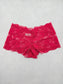 Lace Red Panty Lace Dainty Whimsy Sexy Goth Fairy Coquette Bridal XL 16/18