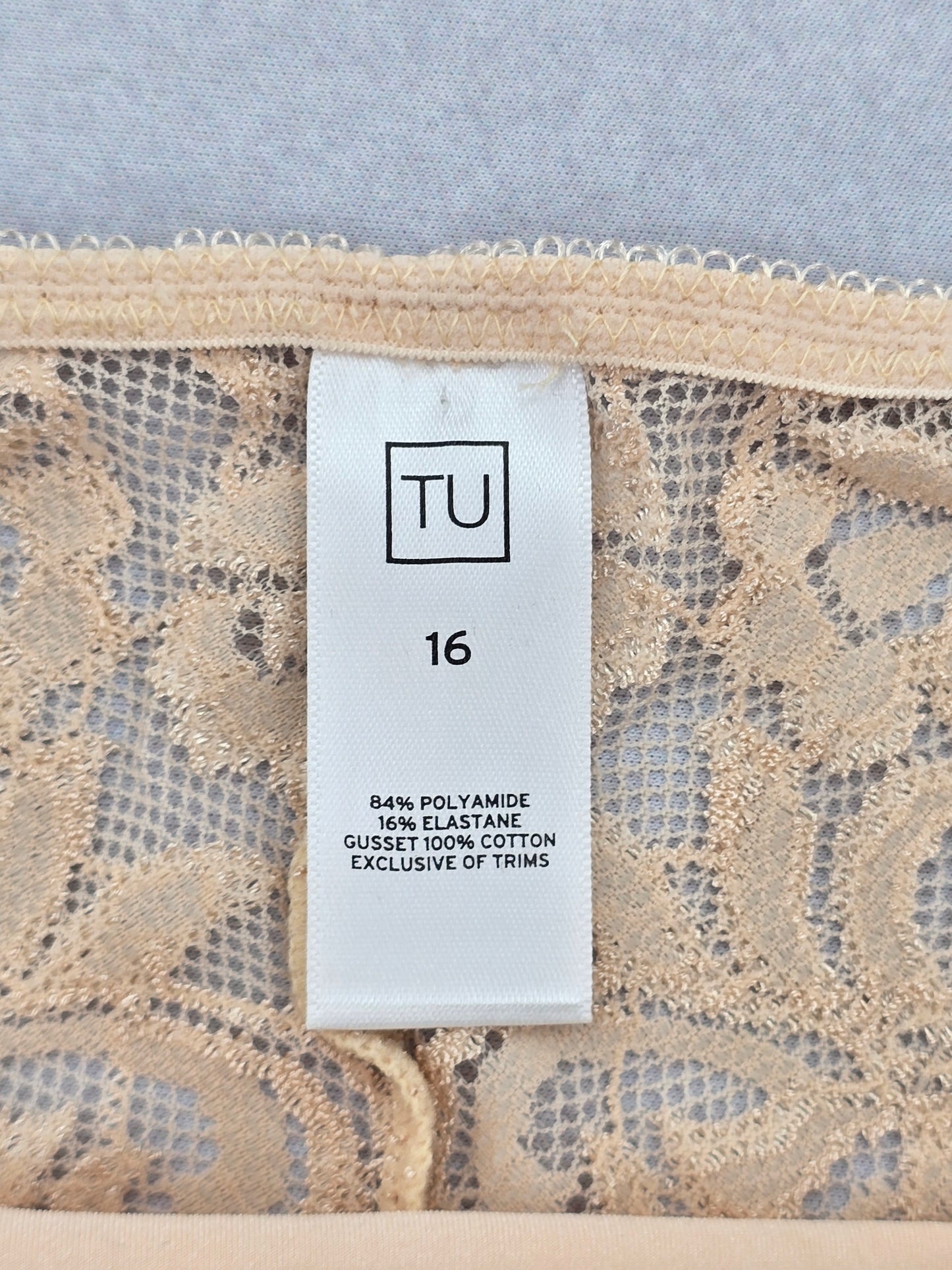 Lace Cottage Cream Whimsy Fairy Underwear Briefs Cheeky Panties Plus 16