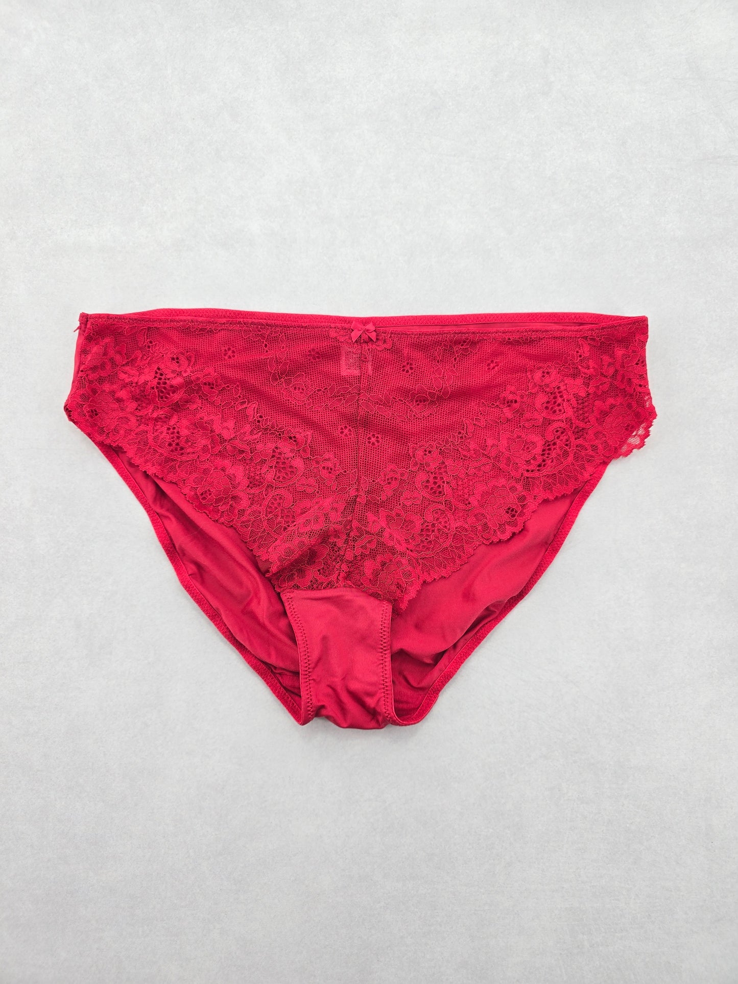 Lace Red Panty Lace Dainty Whimsy Sexy Goth Fairy Coquette Bridal Large 44/46