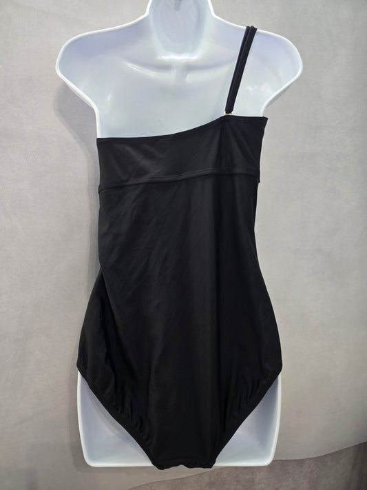 Kona Sol Resort Y2K Black Lace Whimsygoth One Piece Goth Swimsuit Beach Large