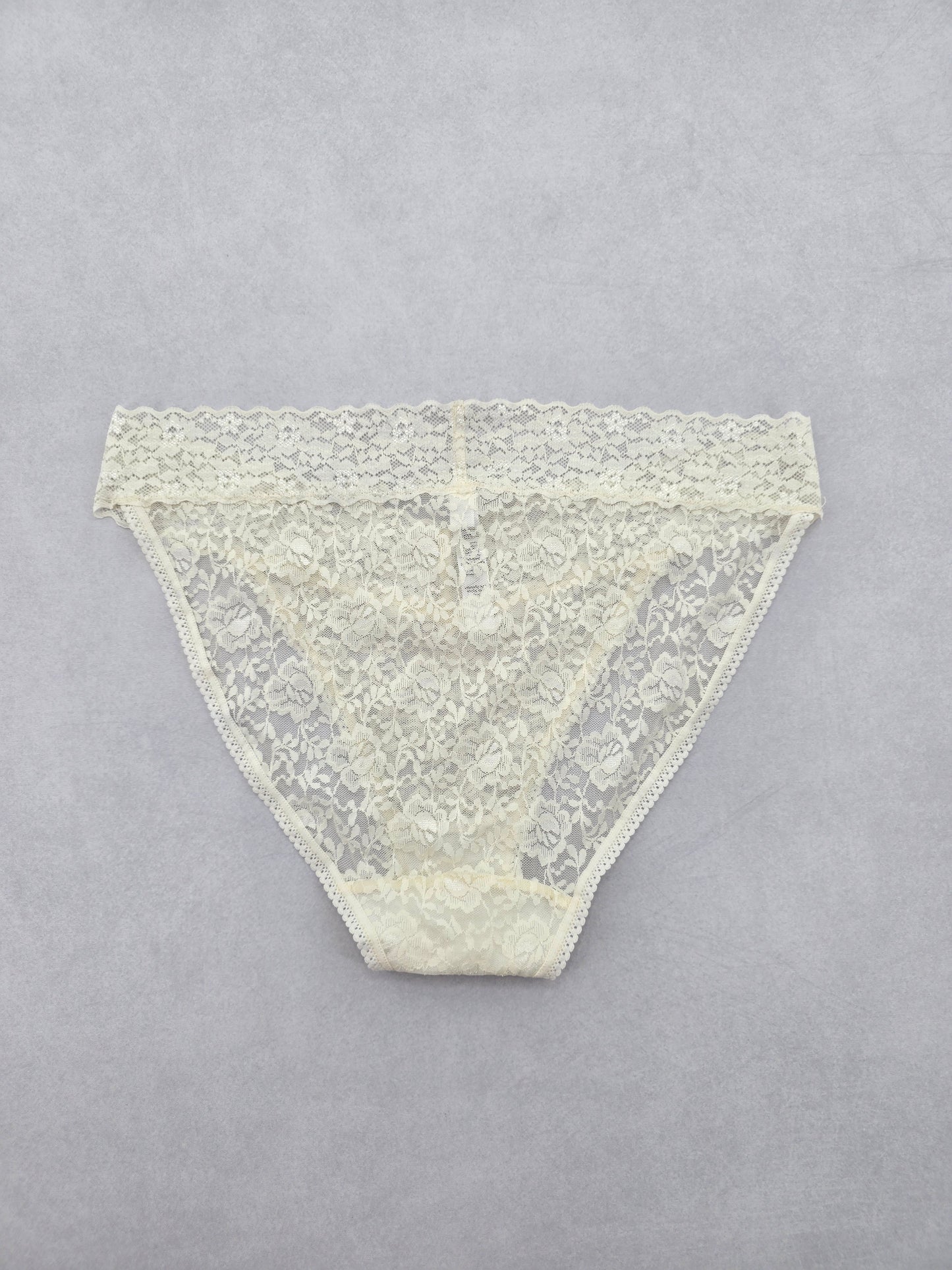 Lace White Panty Lace Dainty Whimsy Sexy Goth Fairy Coquette Bridal Large