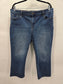 Gloria Vanderbilt Blue Capri Denim Cropped Y2K Cottage Resort Jeans Plus 16