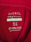 Red Polo Shirt Boys School Uniform Preppy George XL 14/16