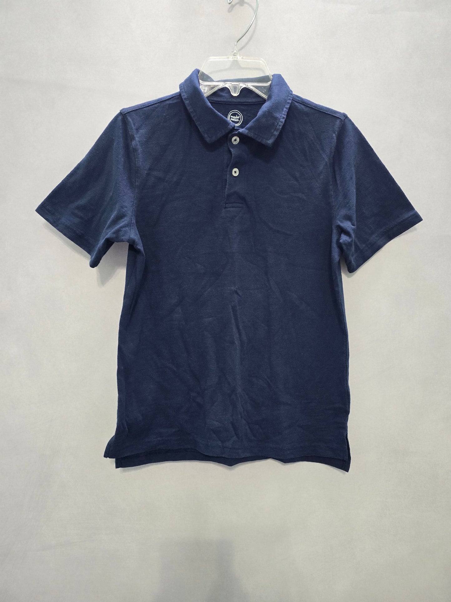 Wonder Nation Navy Blue Short Sleeve Polo Shirt XL 18/20